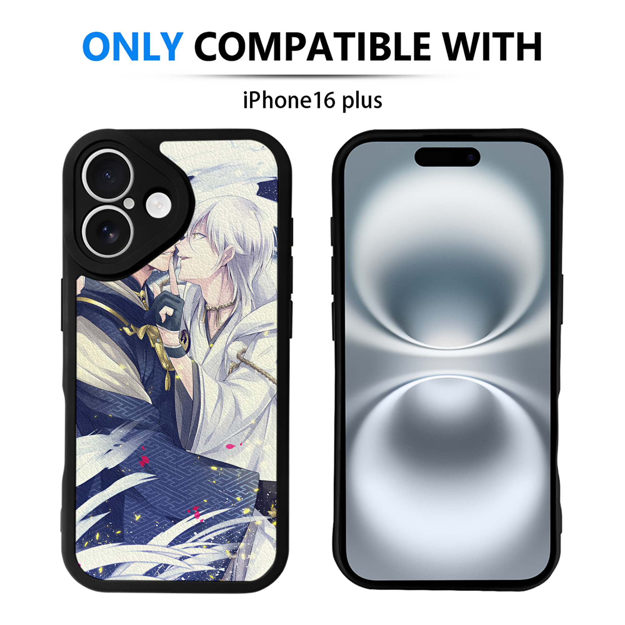 （画像用） 刀剣乱舞 Touken Ranbu 【iPhone 16シリーズ対応】シリコンスマホケース（レザー調） 材質：シリコン